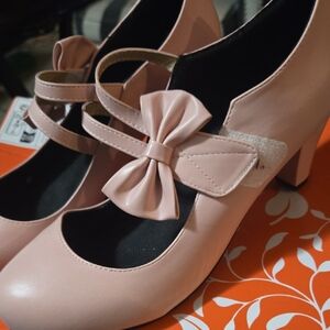 Elegant Pink Bow Women's Shoes